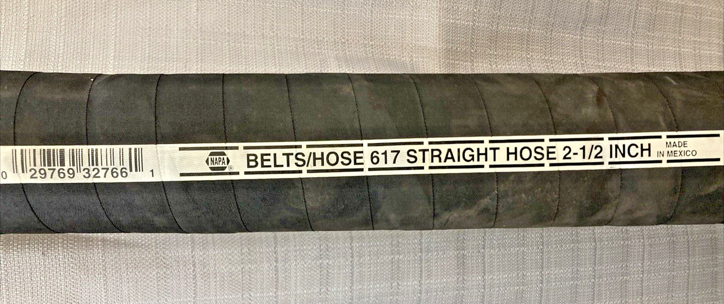 NEW GENUINE NAPA NBH 617 Straight Coolant Hose Standard 2 1/2"x2 1/2"x3 ft 35PSI