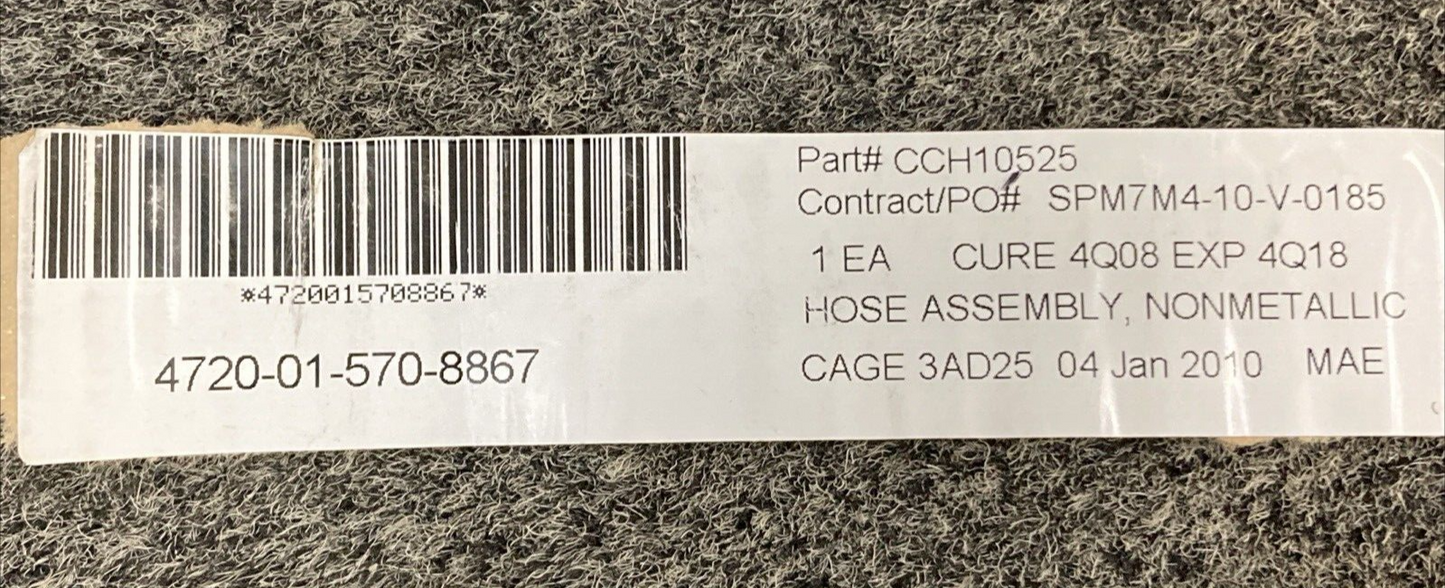 NEW GENUINE CANTWELL CULLEN Hydraulic Division CCH10525 Hose Assembly Nonmetalli
