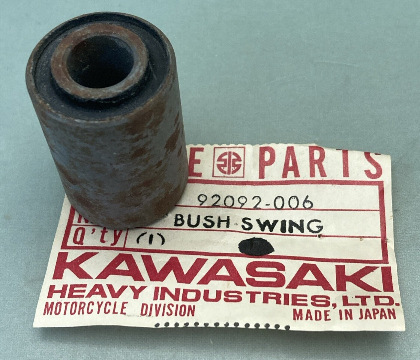NEW GENUINE KAWASAKI 92092-006 Bushing - Rubber, Swing Arm Shaft