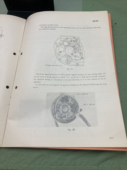 KAWASAKI SM-2A SERVICE MANUAL SUPPLEMENT CAPACITOR DISCHARGE IGNITION SYSTEM '70