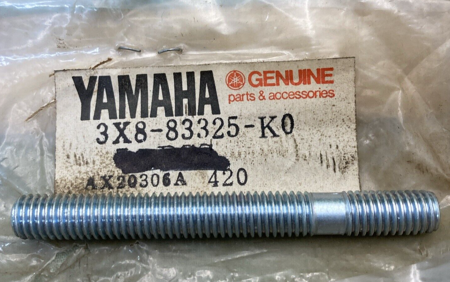NEW GENUINE YAMAHA 3X8-83325-K0 Bolt, Flasher Stay Fitting