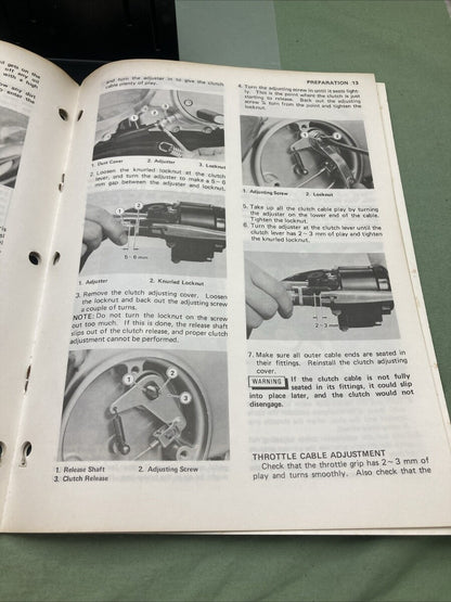 GENUINE KAWASAKI 99931-1041-01 KZ1300 MOTORCYCLE ASSEMBLY AND PREP MANUAL 1979