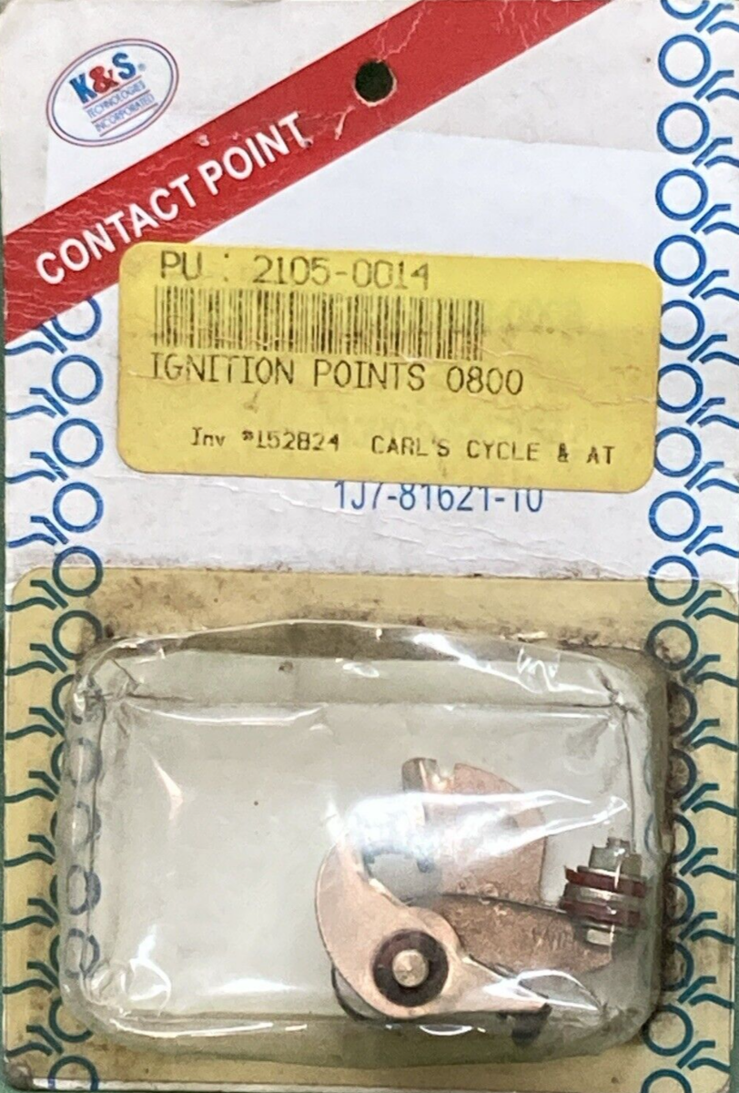 NEW GENUINE K&S 08-0008 IGNITION CONTACT POINTS