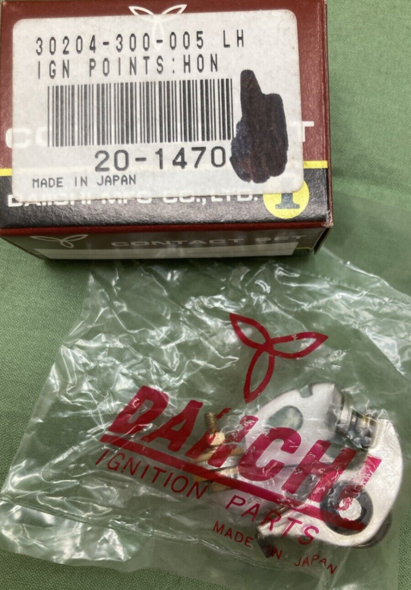 NEW GENUINE DAIICHI 20-1470 IGNITION CONTACT POINTS LEFT