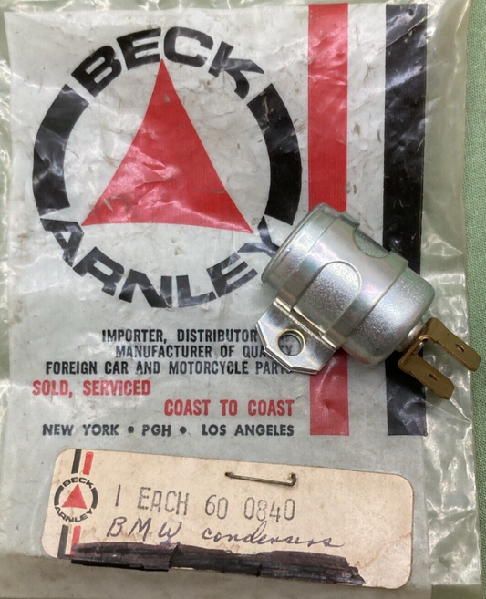 NEW GENUINE BECK/ARNLEY 60 0840 CONDENSER FOR BMW MOTORCYCLE