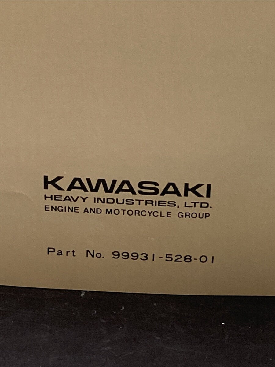 GENUINE KAWASAKI 99931-528-01 KE250-B1 MOTORCYCLE ASSY AND PREP MANUAL 1976