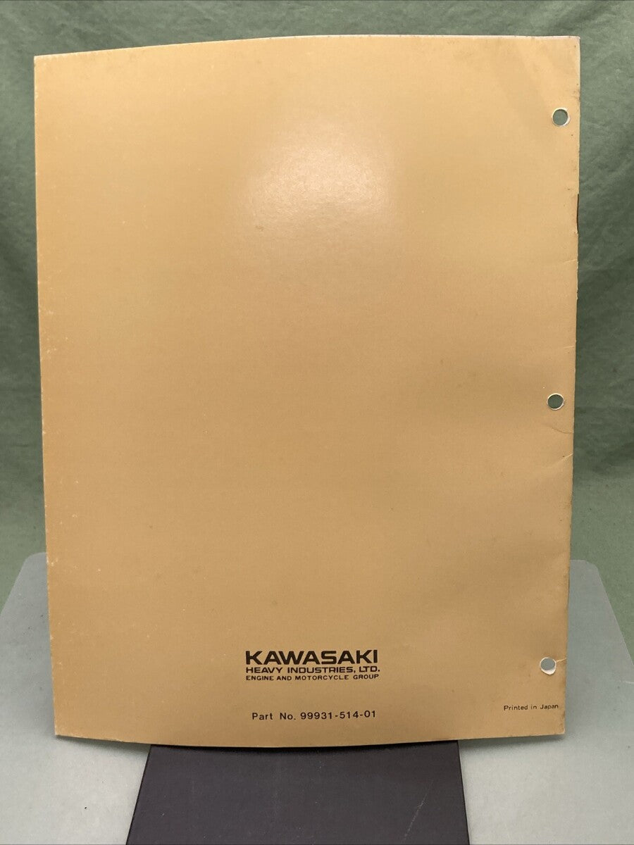 GENUINE KAWASAKI 99931-514-01 KD175-A1 MOTORCYCLE ASSY AND PREP MANUAL 1976
