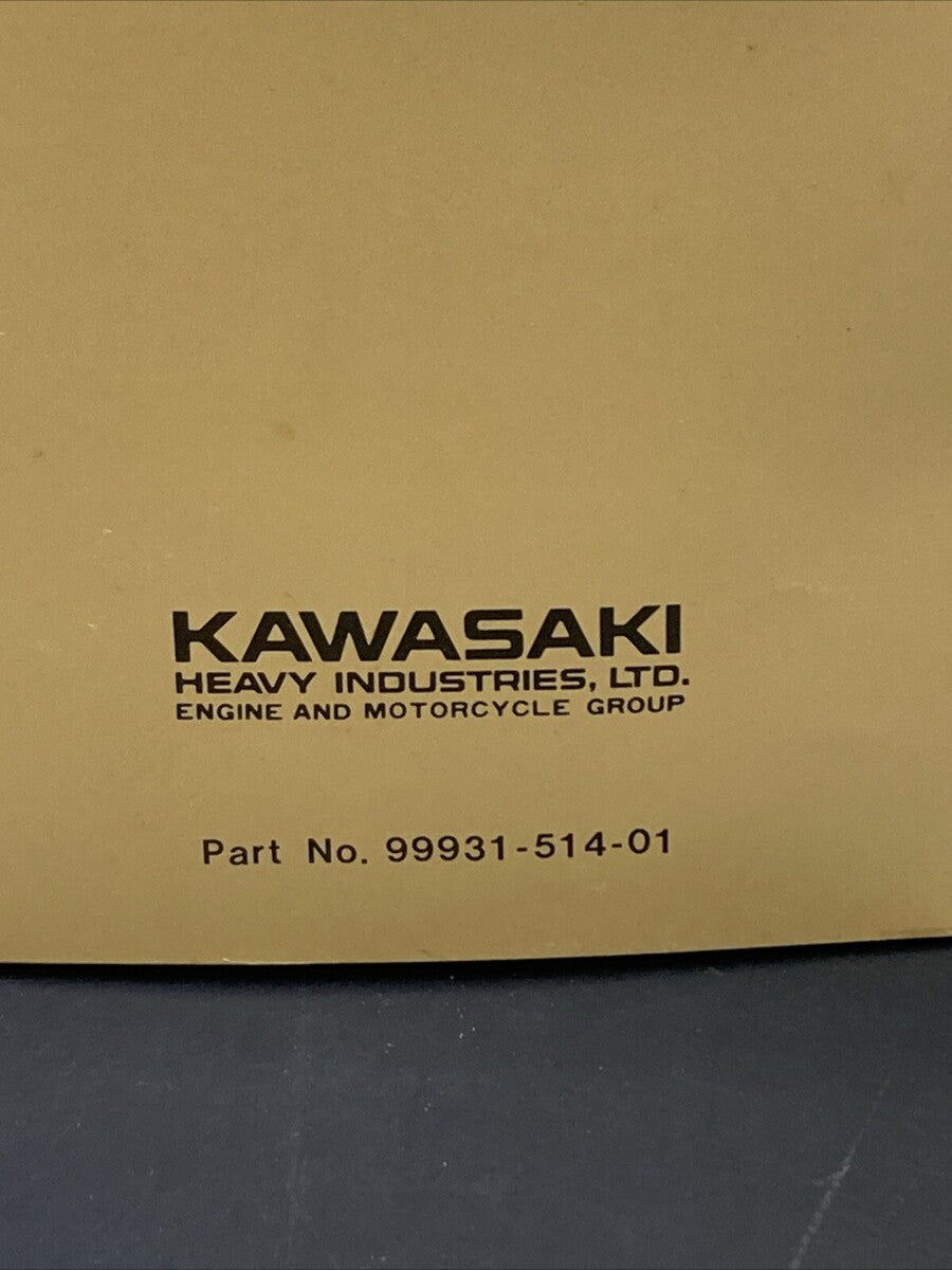 GENUINE KAWASAKI 99931-514-01 KD175-A1 MOTORCYCLE ASSY AND PREP MANUAL 1976