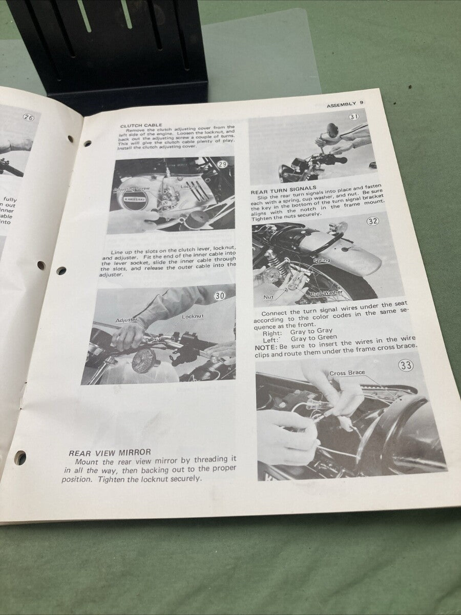 GENUINE KAWASAKI 99931-526-01 KE175-B2 MOTORCYCLE ASSY AND PREP MANUAL 1976