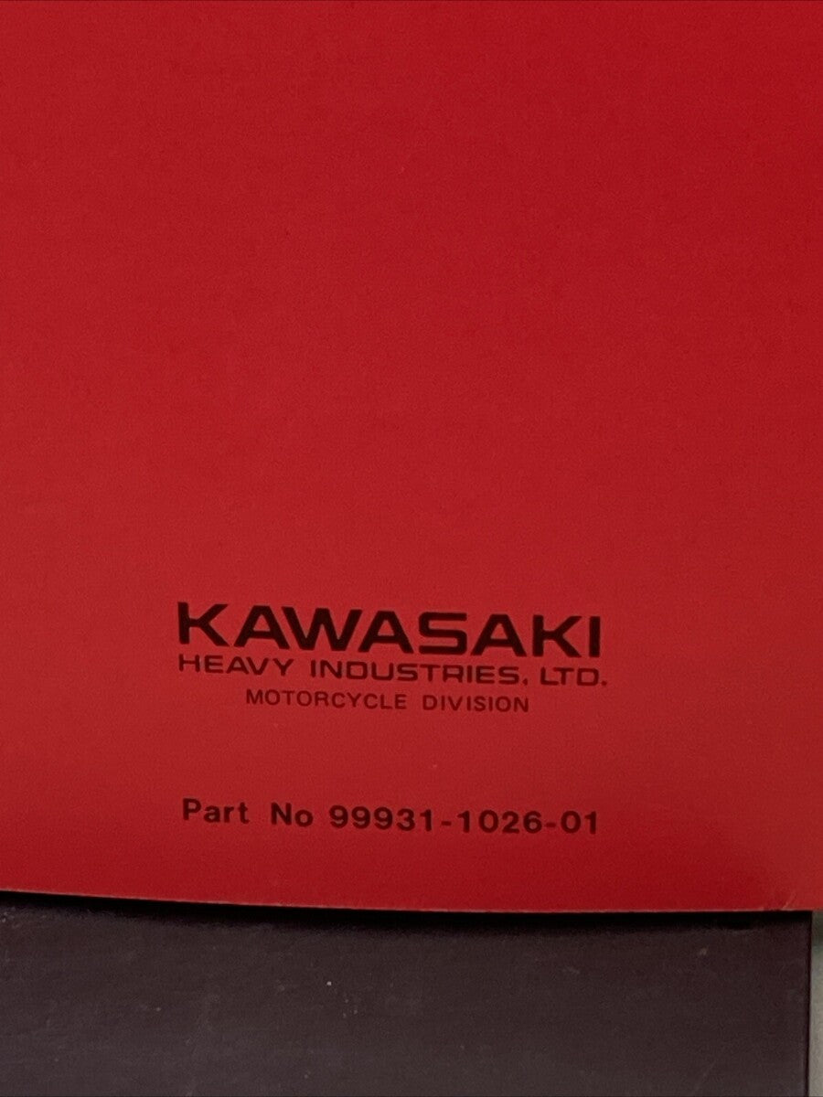GENUINE KAWASAKI 99931-1026-01 KE125 MOTORCYCLE ASSY AND PREP MANUAL 1977/78