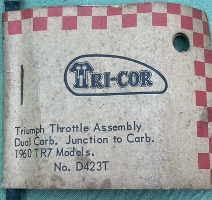 NEW TRI-CORE D423T THROTTLE CABLE DUAL CARB JUNCTION TO CAR FITS TRIUMPH TR7