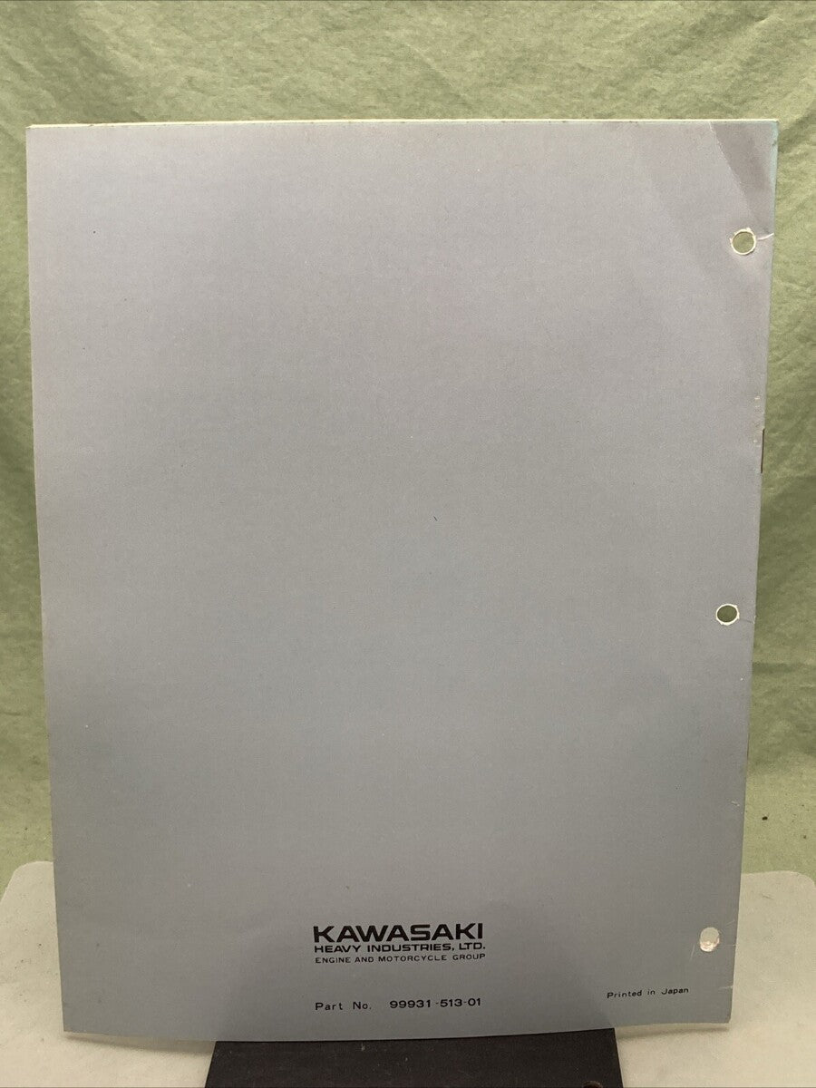 GENUINE KAWASAKI 99931-513-01 KD125-A2 MOTORCYCLE ASSY AND PREP MANUAL 1976