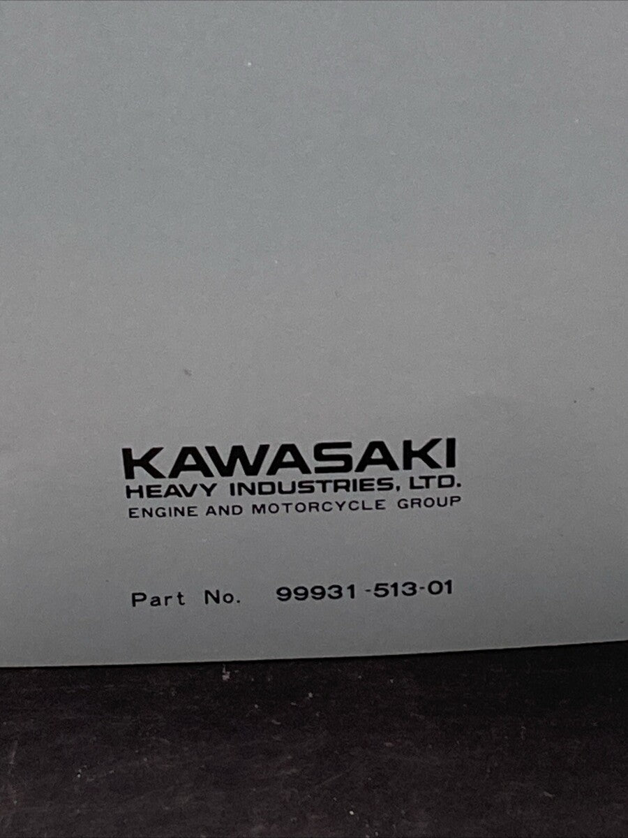 GENUINE KAWASAKI 99931-513-01 KD125-A2 MOTORCYCLE ASSY AND PREP MANUAL 1976