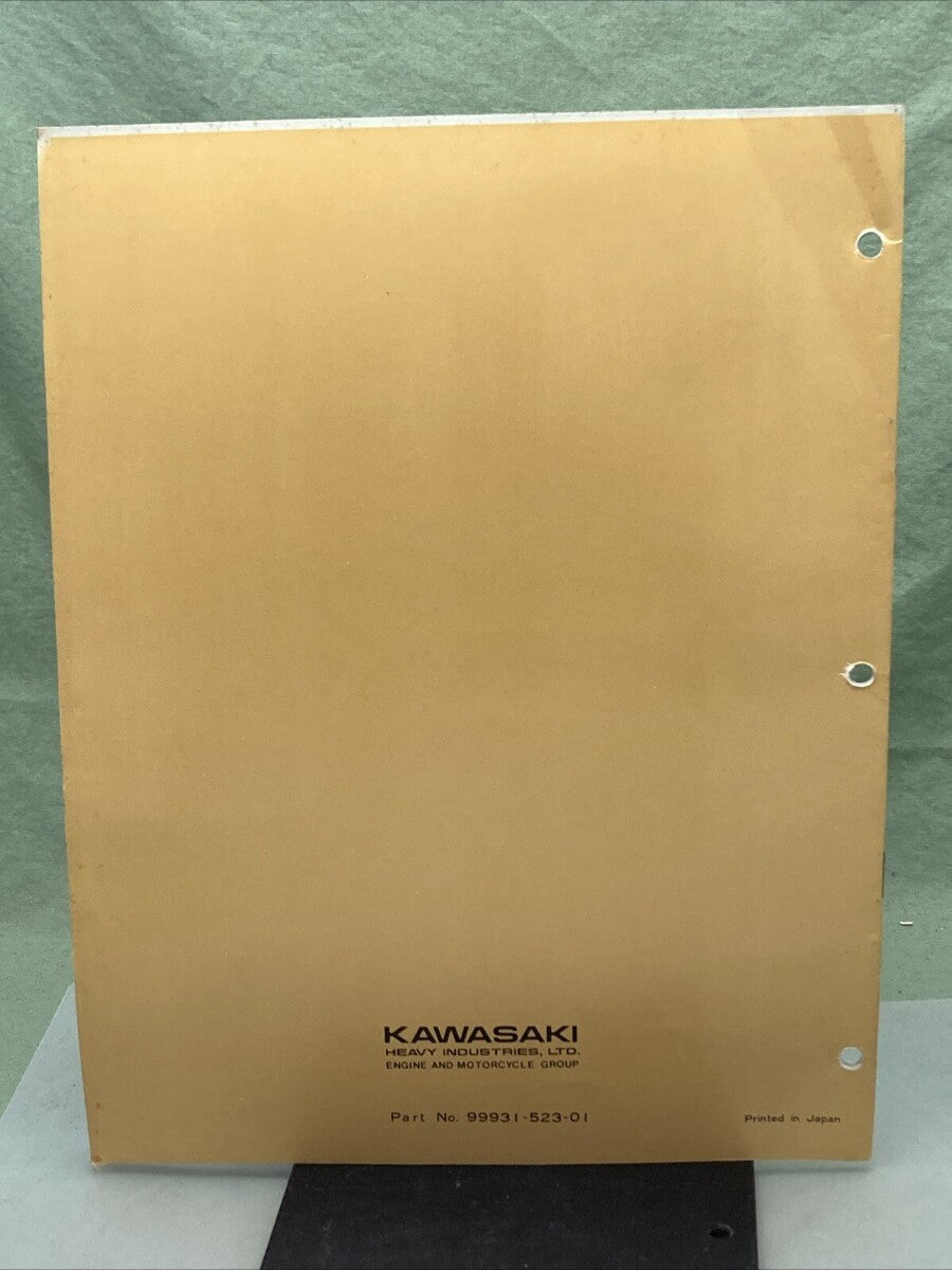 GENUINE KAWASAKI 99931-523-01 KE125-A4 MOTORCYCLE ASSY AND PREP MANUAL 1976