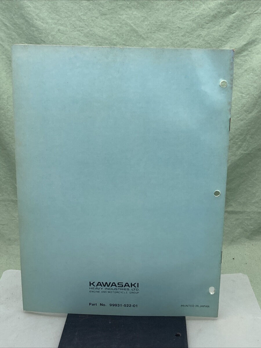 GENUINE KAWASAKI 99931-522-01 KD100-M2 MOTORCYCLE ASSY AND PREP MANUAL 1976