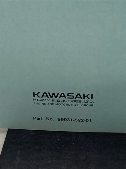 GENUINE KAWASAKI 99931-522-01 KD100-M2 MOTORCYCLE ASSY AND PREP MANUAL 1976