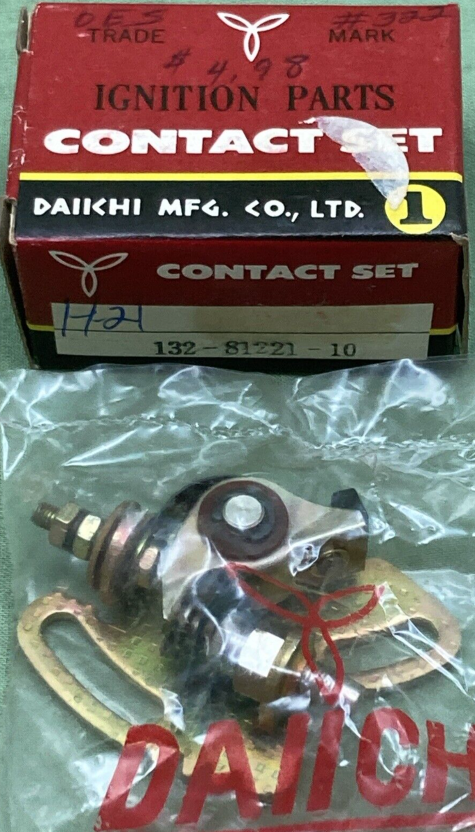 NEW GENUINE DAIICHI 132-81221-10 IGNITION CONTACT POINT ASSEMBLY FITS YAMAHA