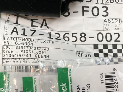 NEW GENUINE FREIGHTLINER A17-12658-002 LATCH HOOD FLX LH