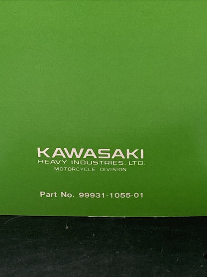 GENUINE KAWASAKI 99931-1055-01 KDX80 MOTORCYCLE ASSY AND PREP MANUAL 1979