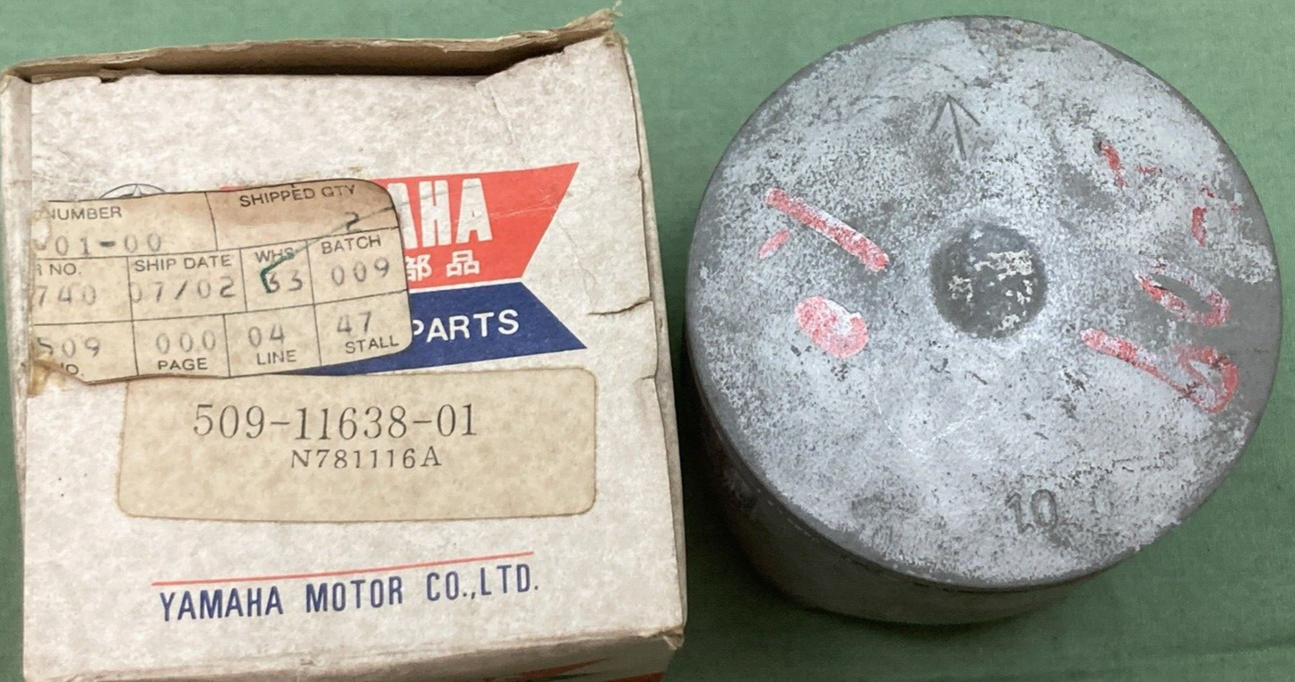 NEW GENUINE YAMAHA 509-11638-01 PISTON 1.00
