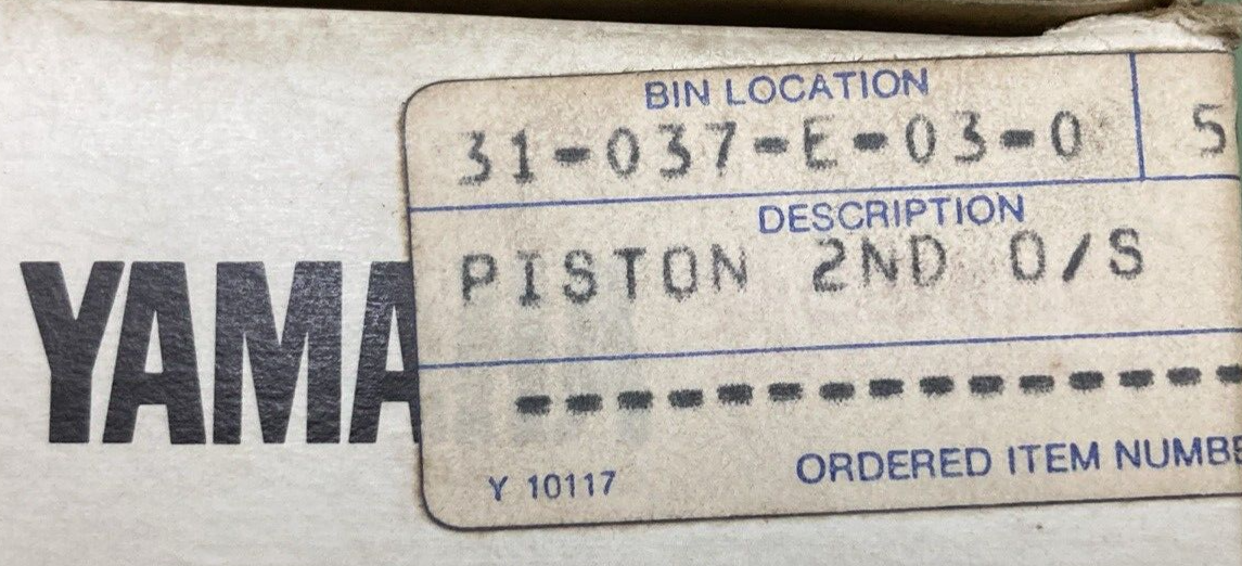 NEW GENUINE YAMAHA 509-11636-01 PISTON 2ND 0.50 O/S