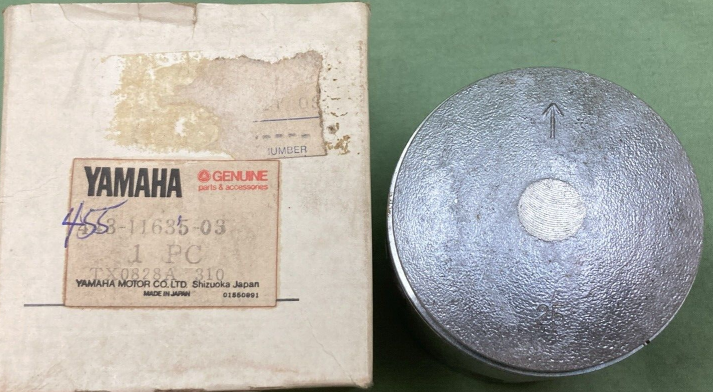 NEW GENUINE YAMAHA 443-11635-03 PISTON 0.25