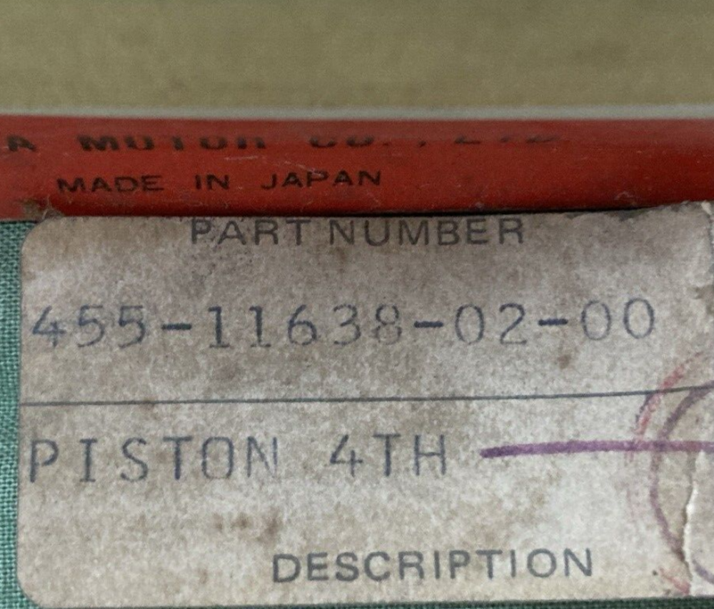 NEW GENUINE YAMAHA 455-11638-02 PISTON 4TH 1.00 O/S