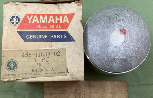 NEW GENUINE YAMAHA 455-11638-02 PISTON 4TH 1.00 O/S