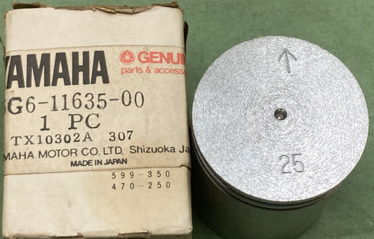 NEW GENUINE YAMAHA 5G6-11635-00 PISTON 1ST 0.25 O/S