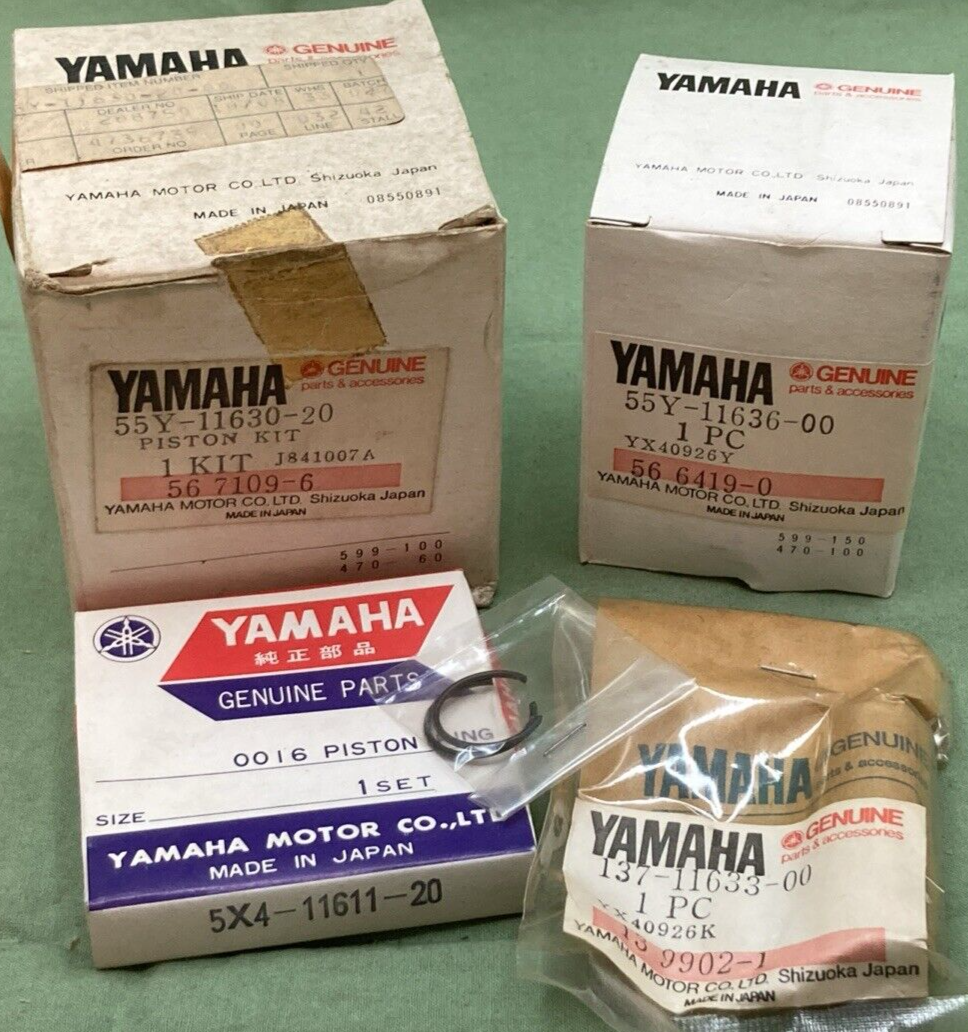 NEW GENUINE YAMAHA 55Y-11630-20 PISTON KIT COMPLETE