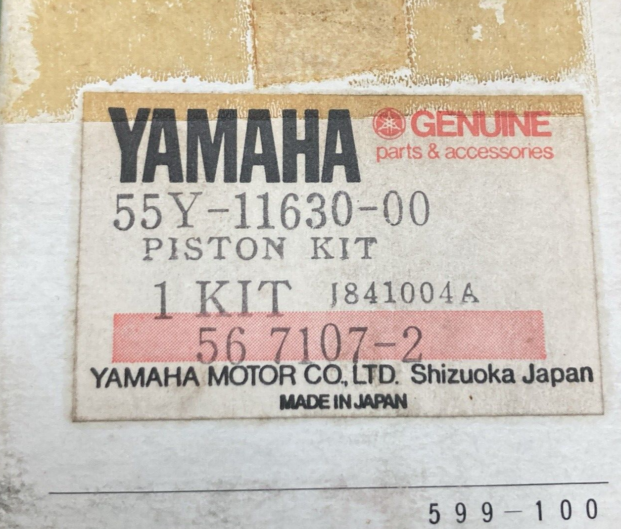 NEW GENUINE YAMAHA 55Y-11630-00 PISTON KIT COMPLETE