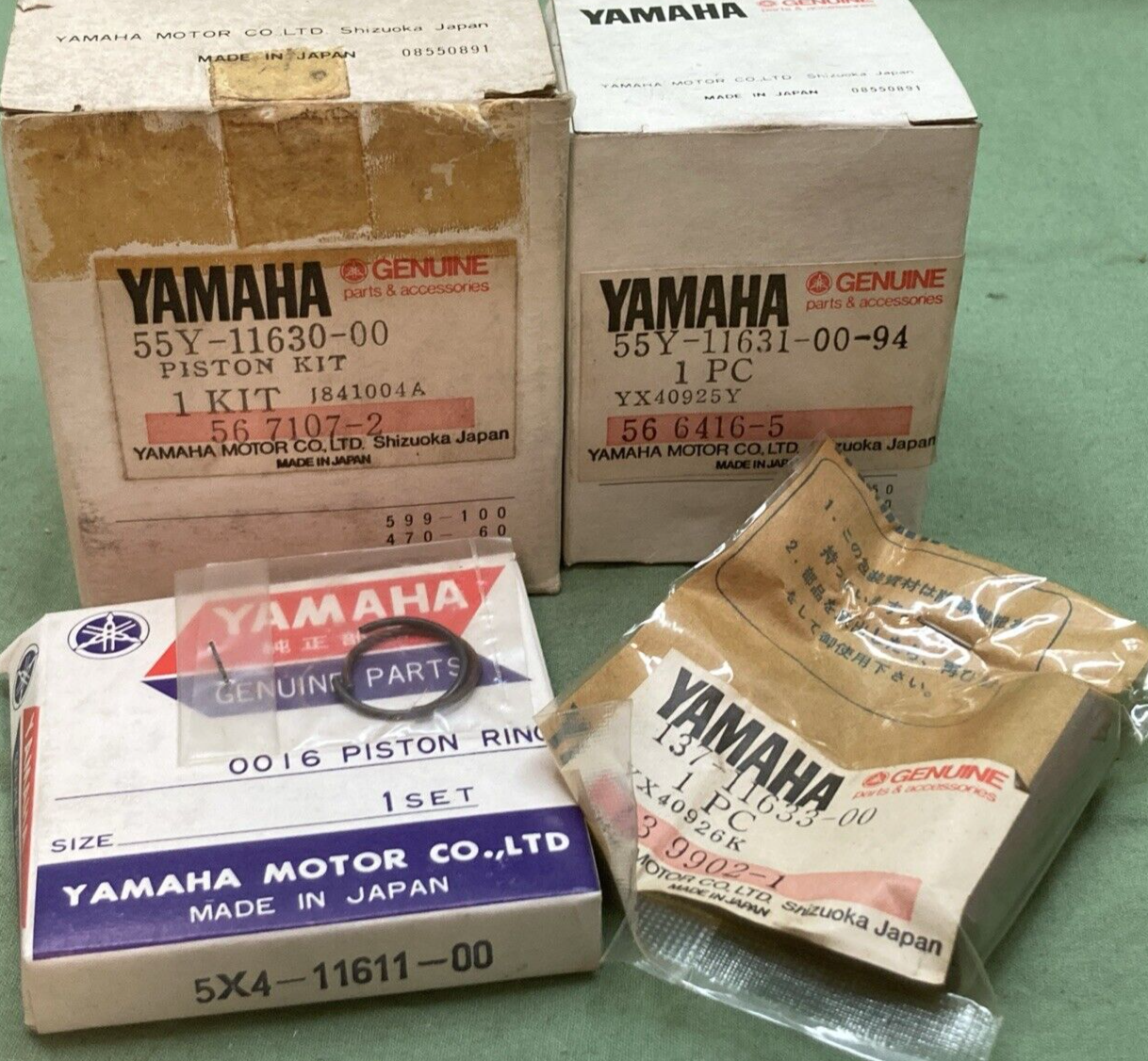 NEW GENUINE YAMAHA 55Y-11630-00 PISTON KIT COMPLETE