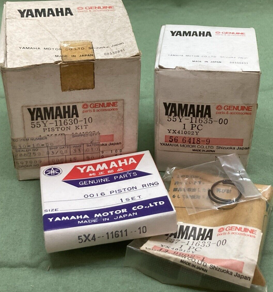 NEW GENUINE YAMAHA 55Y-11630-10 PISTON KIT COMPLETE