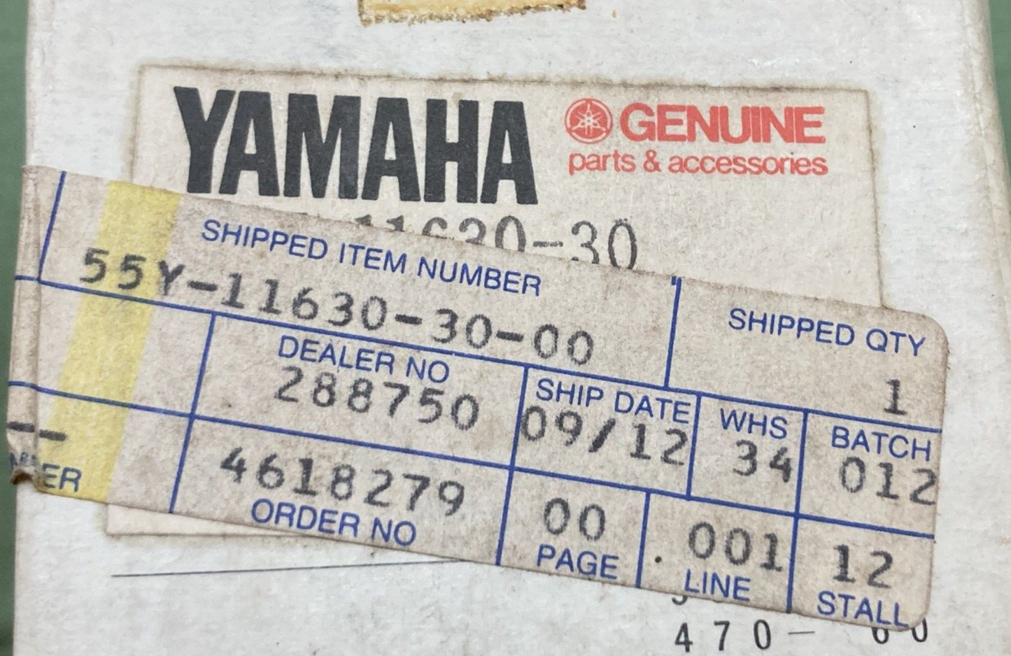 NEW GENUINE YAMAHA 55Y-11630-30 PISTON KIT COMPLETE