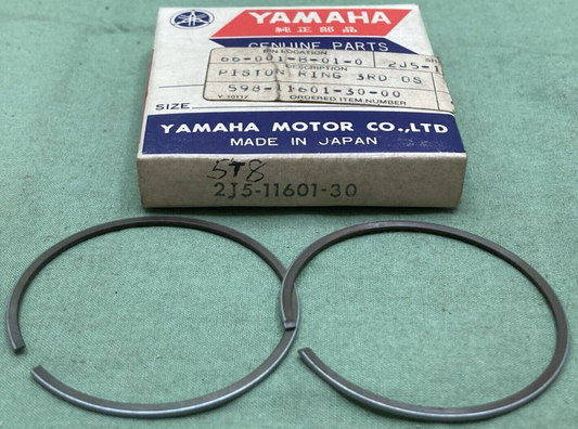 NEW GENUINE YAMAHA 2J5-11601-30 PISTON RING SET 3RD 0.75 O/S