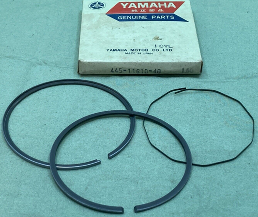 NEW GENUINE YAMAHA 445-11610-40 PISTON RING SET 1.00