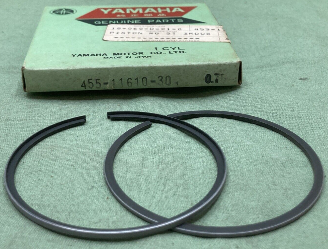 NEW GENUINE YAMAHA 455-11610-30 PISTON RING SET 3RD 0.75 O/S