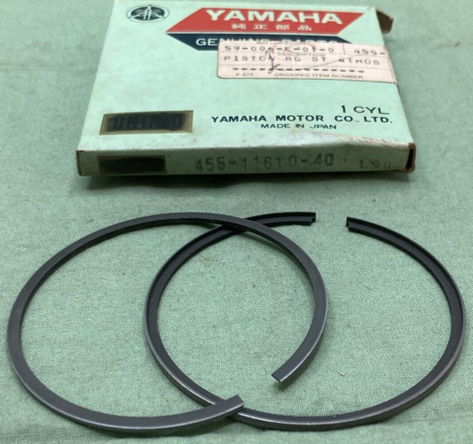 NEW GENUINE YAMAHA 455-11610-40 PISTON RING SET 4TH 1.00 O/S
