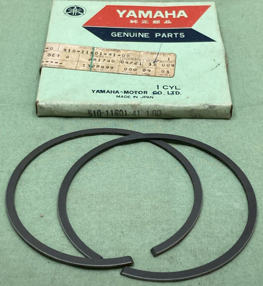 NEW GENUINE YAMAHA 510-11601-41 PISTON RING SET 4TH 1.00