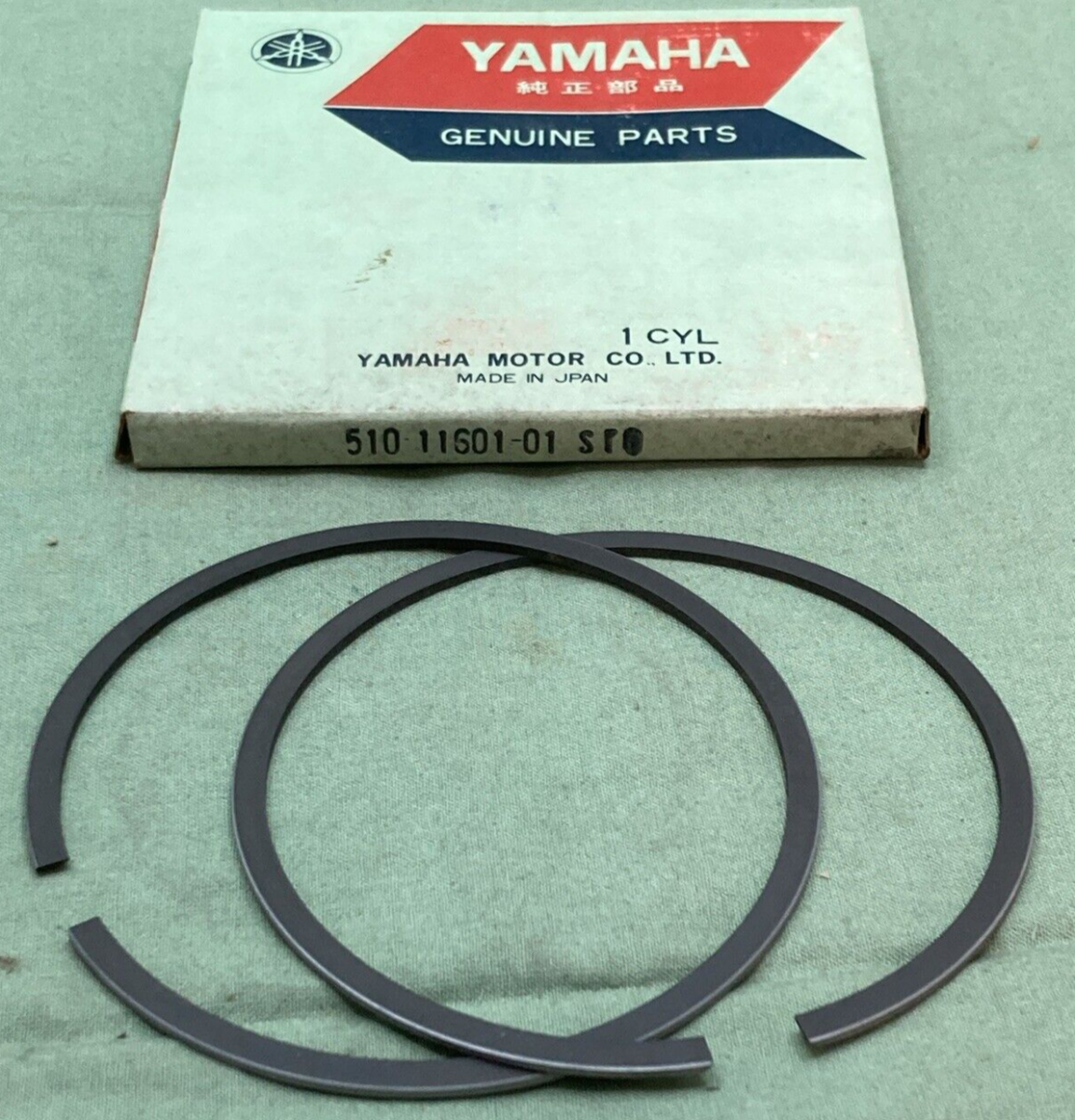 NEW GENUINE YAMAHA 510-11601-01 PISTON RING SET STD