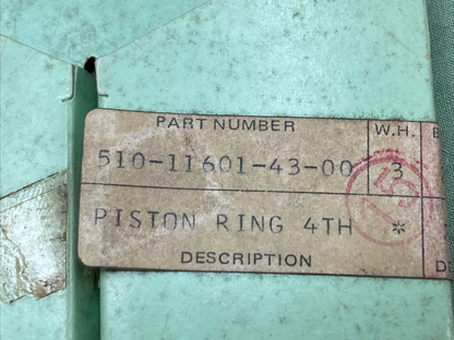 NEW GENUINE YAMAHA 510-11601-43 PISTON RING SET 4TH 1.00 O/S