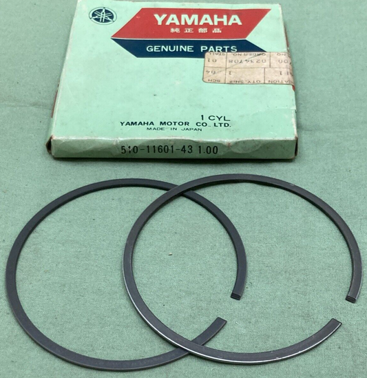 NEW GENUINE YAMAHA 510-11601-43 PISTON RING SET 4TH 1.00 O/S