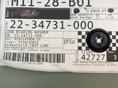 QTY 10 NEW GENUINE FREIGHTLINER 22-34731-000 LOAD BEARING WASHER