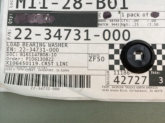 QTY 10 NEW GENUINE FREIGHTLINER 22-34731-000 LOAD BEARING WASHER