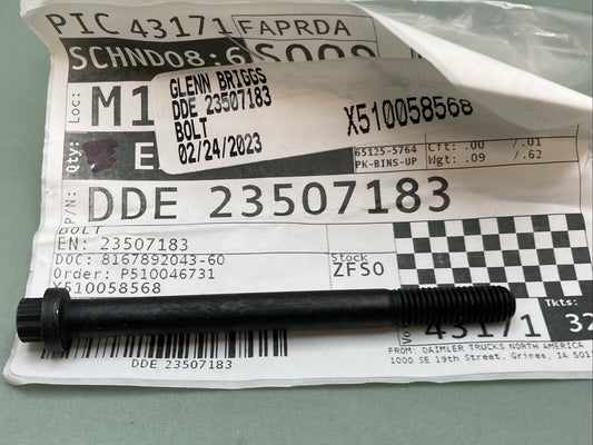 NEW GENUINE DETROIT DIESEL DDE 23507183 BOLT