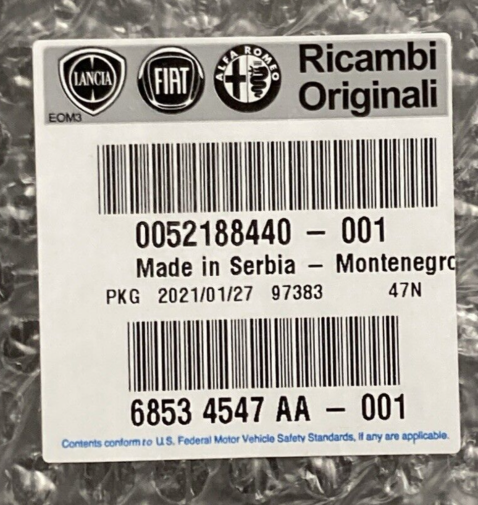 NEW GENUINE MOPAR 68534547AA Front Belly Pan FITS FIAT 500L