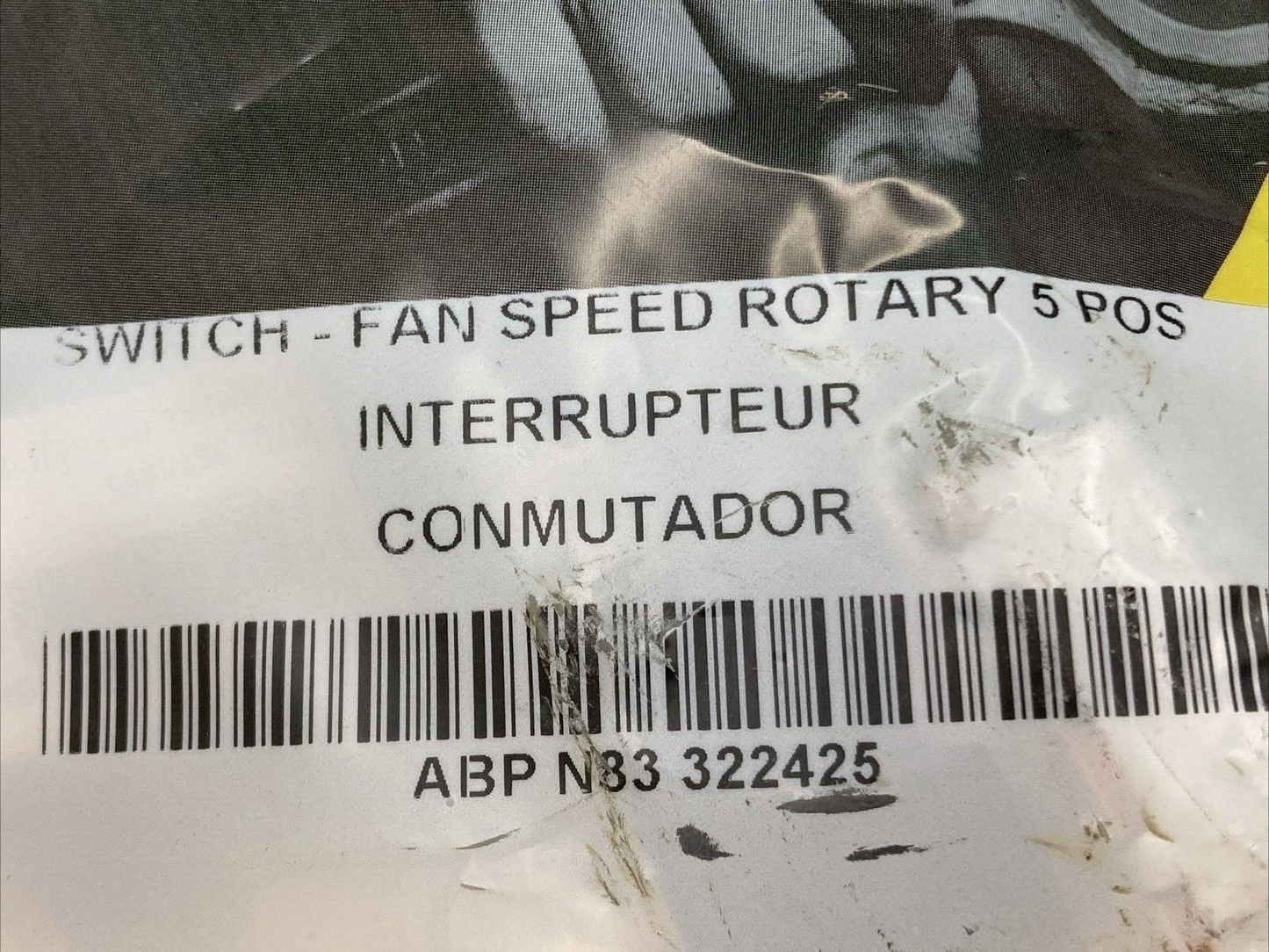 NEW GENUINE ALLIANCE ABP N83 322425 SWITCH-FAN, SPEED ROTARY 5 POS