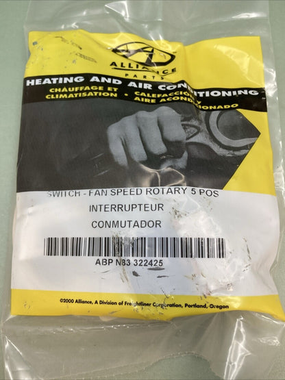 NEW GENUINE ALLIANCE ABP N83 322425 SWITCH-FAN, SPEED ROTARY 5 POS