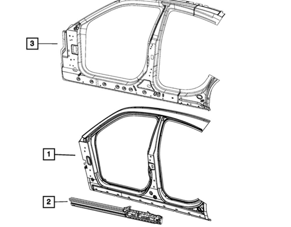 NEW GENUINE MOPAR 68433578AC Sill Reinforcement Right FITS DODGE CHARGER