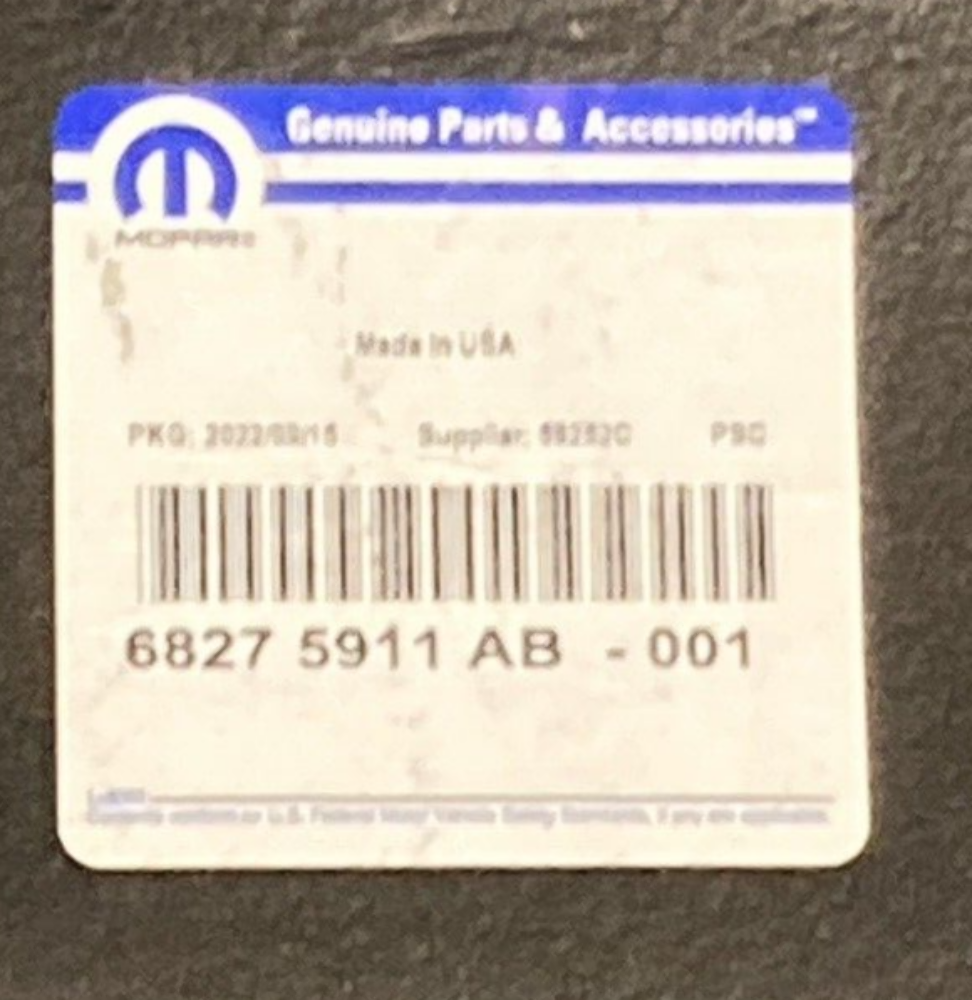 NEW GENUINE MOPAR 68275911AB Wheelhouse Shield Left Rear FITS RAM